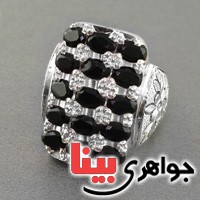انگشتر یاقوت کبود درجه یک درشت مرغوب فاخر شاهانه _کد:2586