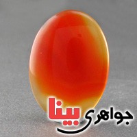نگین انگشتر عقیق قرمز کهکشانی دو رنگ درشت _کد:17472