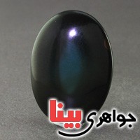 نگین انگشتر عقیق آبی کهکشانی درشت خاص _کد:17492