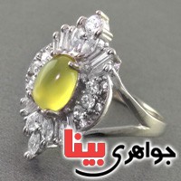 انگشتر عقیق شرف الشمس رودیوم زنانه زیبا _کد:17504