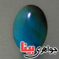 نگین انگشتر عقیق آبی کهکشانی درشت خوشرنگ _کد:17506