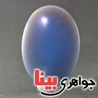 نگین انگشتر عقیق آبی درشت خوشرنگ _کد:17510