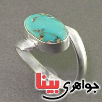انگشتر فیروزه نیشابوری شجری  زنانه خاص و زیبا _کد:17524