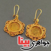 گوشواره نقره ملیله قدیمی بسیار زیبا _کد:17529