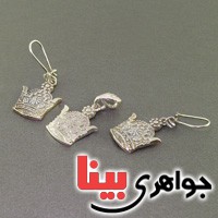 سرویس نقره تاج نشان خاص و زیبا _کد:17551