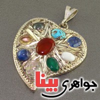 گردنبند چند جواهر درشت بسیار عالی صادراتی قدیمی _کد:2593
