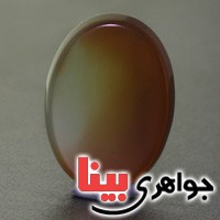 نگین انگشتر عقیق سبز کهکشانی نسکافه ای رنگ _کد:17562
