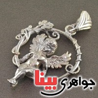 گردنبند نقره فرشته در بهشت درشت _کد:17564