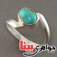 انگشتر فیروزه نیشابوری شجری زنانه زیبا _کد:17565