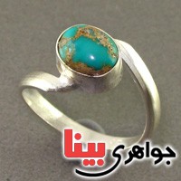 انگشتر فیروزه نیشابوری شجری  زنانه خاص و زیبا _کد:17567