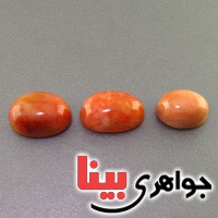 نگین انگشتر دُر خونی ( حسینی ) سه تایی درشت _کد:17600