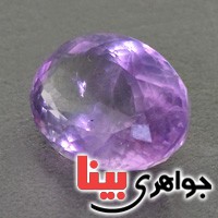 نگین انگشتر آمتیست خوشرنگ تراشدار زیبا _کد:17626