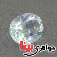 نگین انگشتر آکوآمارین تراشدار فوق العاده زیبا _کد:17628