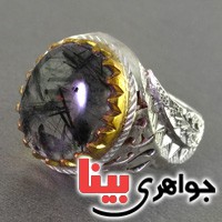 انگشتر دُر مویی درشت بسیار عالی خاص مردانه