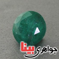 نگین انگشتر زمرد تراشدار بسیار عالی _کد:2616