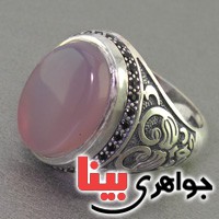 انگشتر عقیق یمنی کبود مردانه بسیارعالی _کد:17671