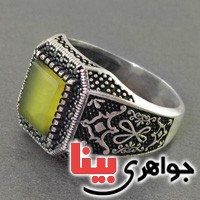انگشتر عقیق شرف الشمس عالی مردانه _کد:17688