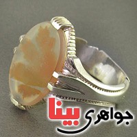 انگشتر عقیق شجری بسیار زیبا و خاص _کد:17697