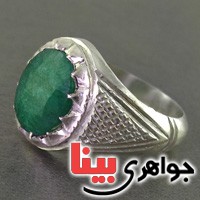 انگشتر زمرد خوشرنگ مردانه بسیار عالی انگشتر زمرد خوشرنگ مردانه بسیار عالی