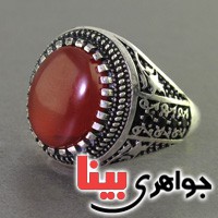 انگشتر عقیق یمنی مردانه عالی _کد:17719