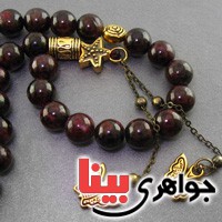 تسبیح یاقوت گارنت 33 دانه ای خوش رنگ دست ساز _کد:17724