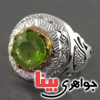انگشتر زبرجد درشت مردانه فاخر و خاص _کد:2653