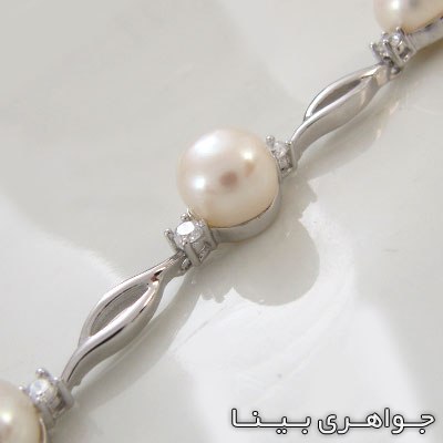 دستبند مروارید لوزی
