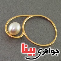 طلا 18 عیار با مروارید بسیار زیبا _کد:2654