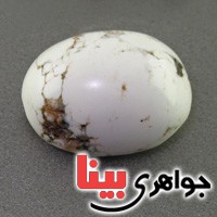 نگین انگشتر فیروزه سفید درشت خوش نقش _کد:17777