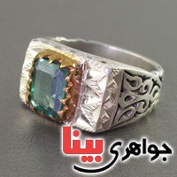 انگشتر موزانایت بسیار عالی فاخر مردانه _کد:2675