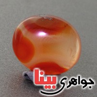 نگین انگشتر عقیق یمنی منظره ای درشت خوشرنگ _کد:17798