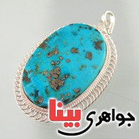 گردنبند فیروزه درشت خوشرنگ _کد:2687