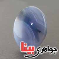 نگین انگشتر عقیق یمنی کبود درشت خوش نقش _کد:17866