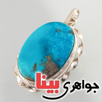 گردنبند فیروزه بسیار خوشرنگ درشت زیبا _کد:2696
