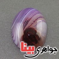 نگین انگشتر عقیق سلیمانی درشت تک بسیار زیبا _کد:17875