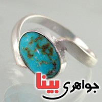 انگشتر فیروزه نیشابوری  زنانه عالی زیبا _کد:17895