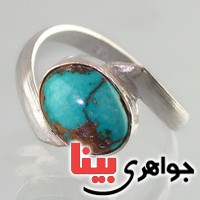 انگشتر فیروزه نیشابوری زیبا عالی _کد:17932