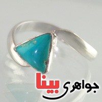 انگشتر فیروزه نیشابوری خوش نقش زنانه زیبا _کد:17949
