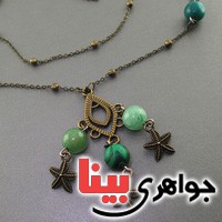 سینه ریز چند جواهر دستساز طرح زیر خاکی _کد:17987