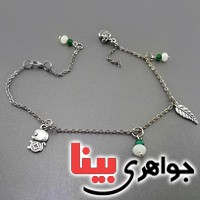 خلخال جید و کوارتز بسیار زیبا و خاص _کد:17988