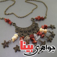 سینه ریز چند جواهر دست ساز طرح زیر خاکی _کد:17993