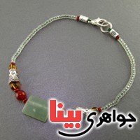 دستبند یشم  و عقیق بسیار زیبا _کد:17998
