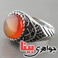 انگشتر عقیق یمنی مردانه مدل میکرو _کد:18000