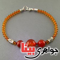 دستبند عقیق قرمز  عالی