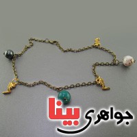 خلخال جید ، حدید و عقیق زنانه بسیار زیبا _کد:18008