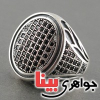 انگشتر عقیق سیاه (اونیکس) مدل میکرو مردانه _کد:18009
