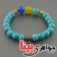 دستبند چند جواهر جید ، یشم و ... درشت زیبا _کد:18034
