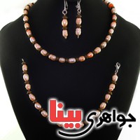 سرویس مروارید دستساز طرح زیر خاکی _کد:18037