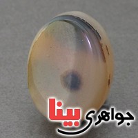 نگین انگشتر عقیق شجری دو پوست چشم برزخی درشت _کد:18070