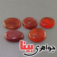 نگین انگشتر عقیق یمنی پنج عددی بسیار خوشرنگ _کد:18071